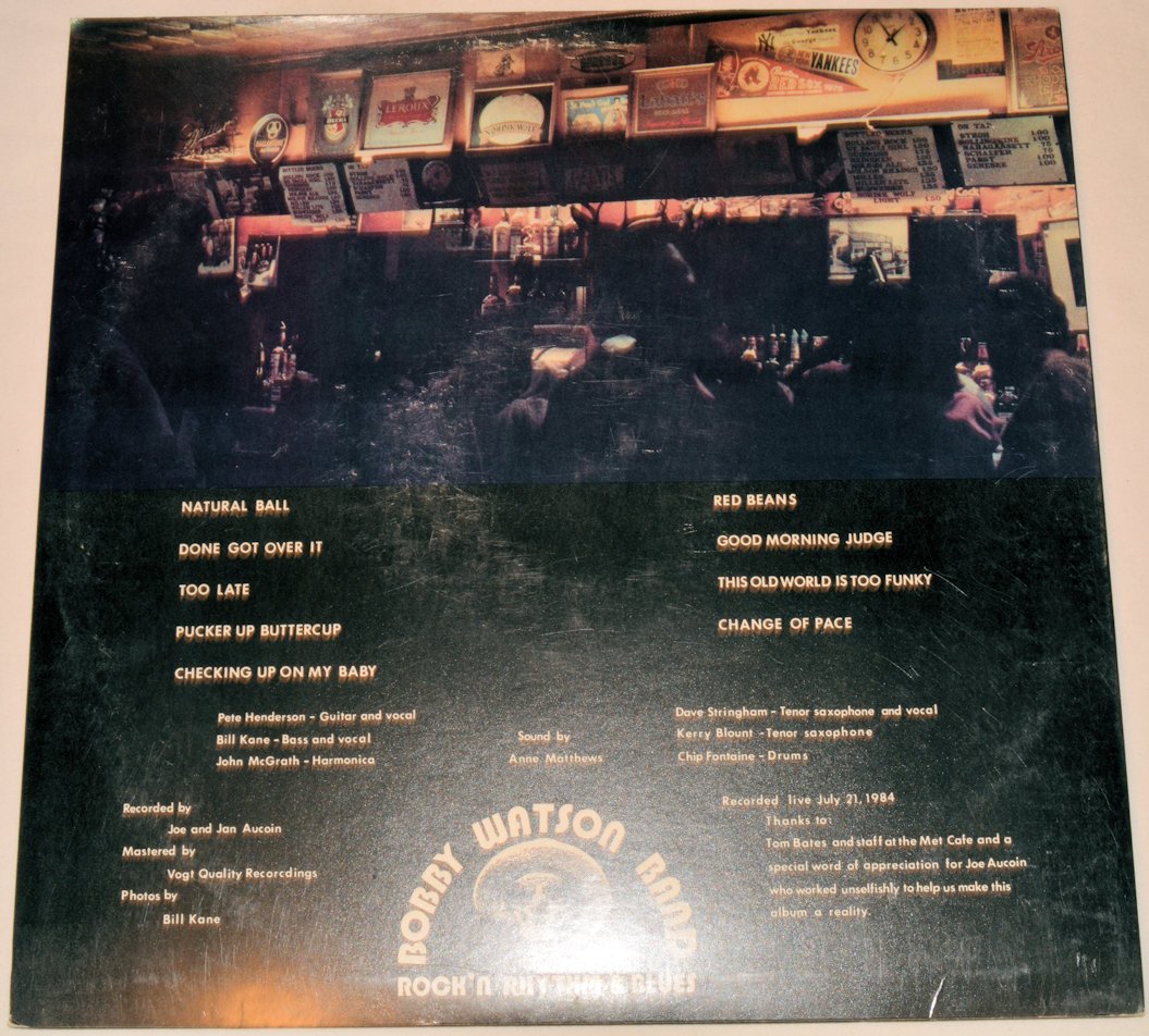 Watson, Bobby - Recorded Live At The Met Cafe