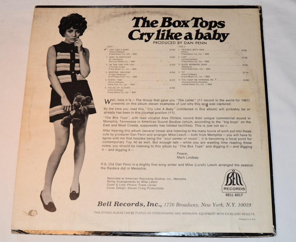 Box Tops - Cry Like A Baby