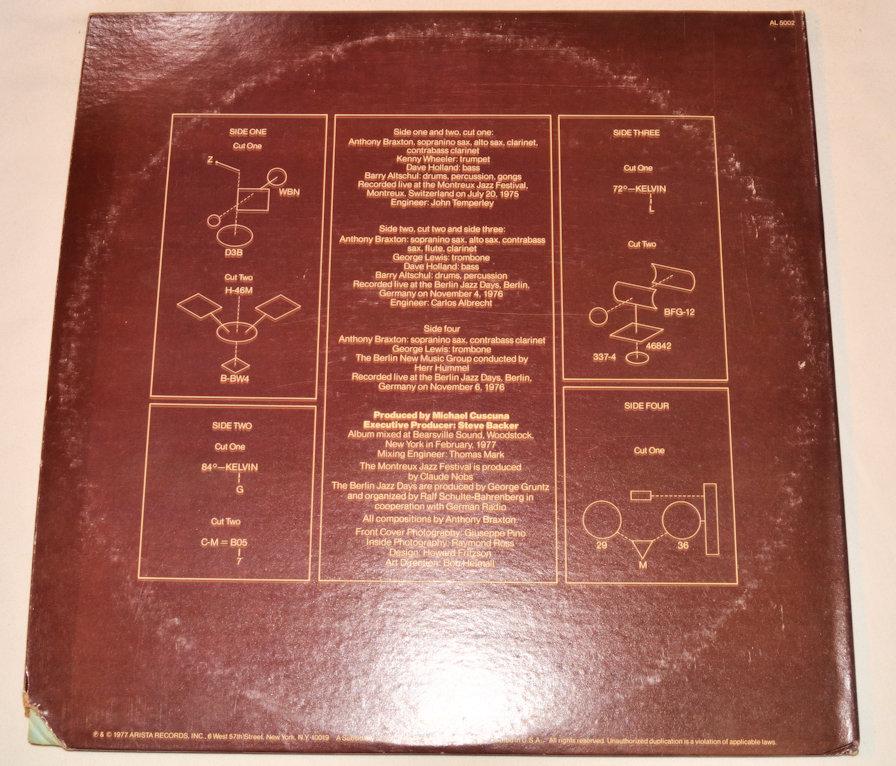Braxton, Anthony - Montreux / Berlin Concerts
