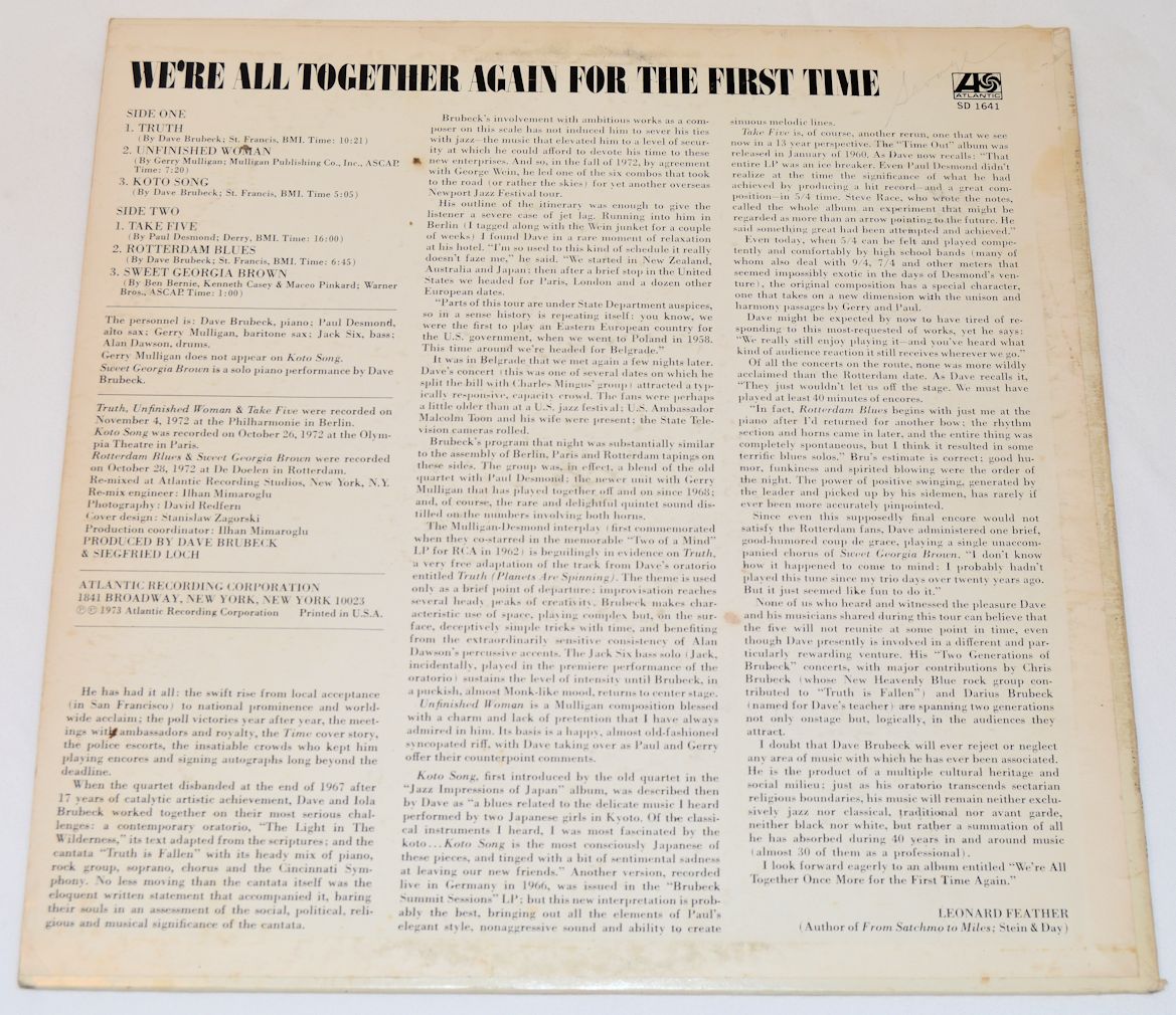 Brubeck, Dave - All Together Again