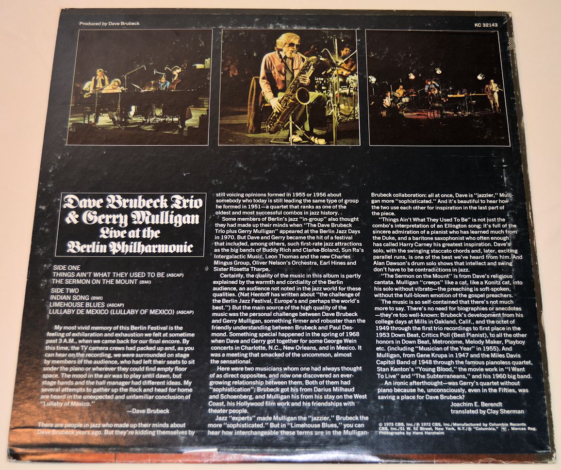 Brubeck, Dave - Live Berlin