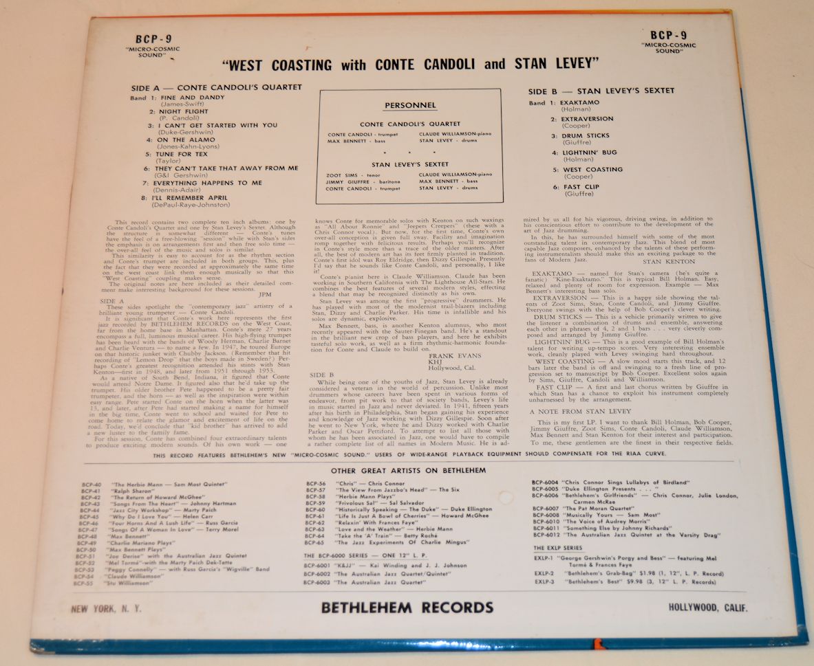 Candoli, Conte - West Coasting