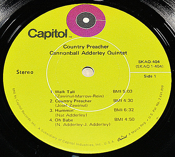 Adderley, Cannonball - Country Preacher