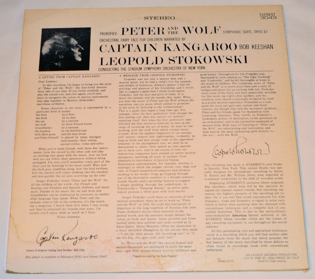 Captain Kangaroo - Peter & The Wolf