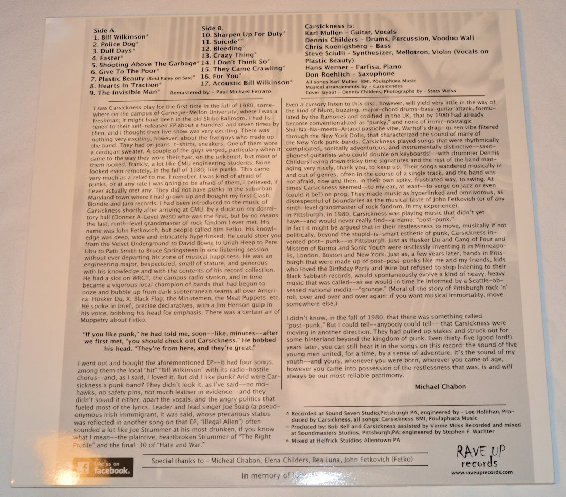 Carsickness - Carsickness (1979-1982)