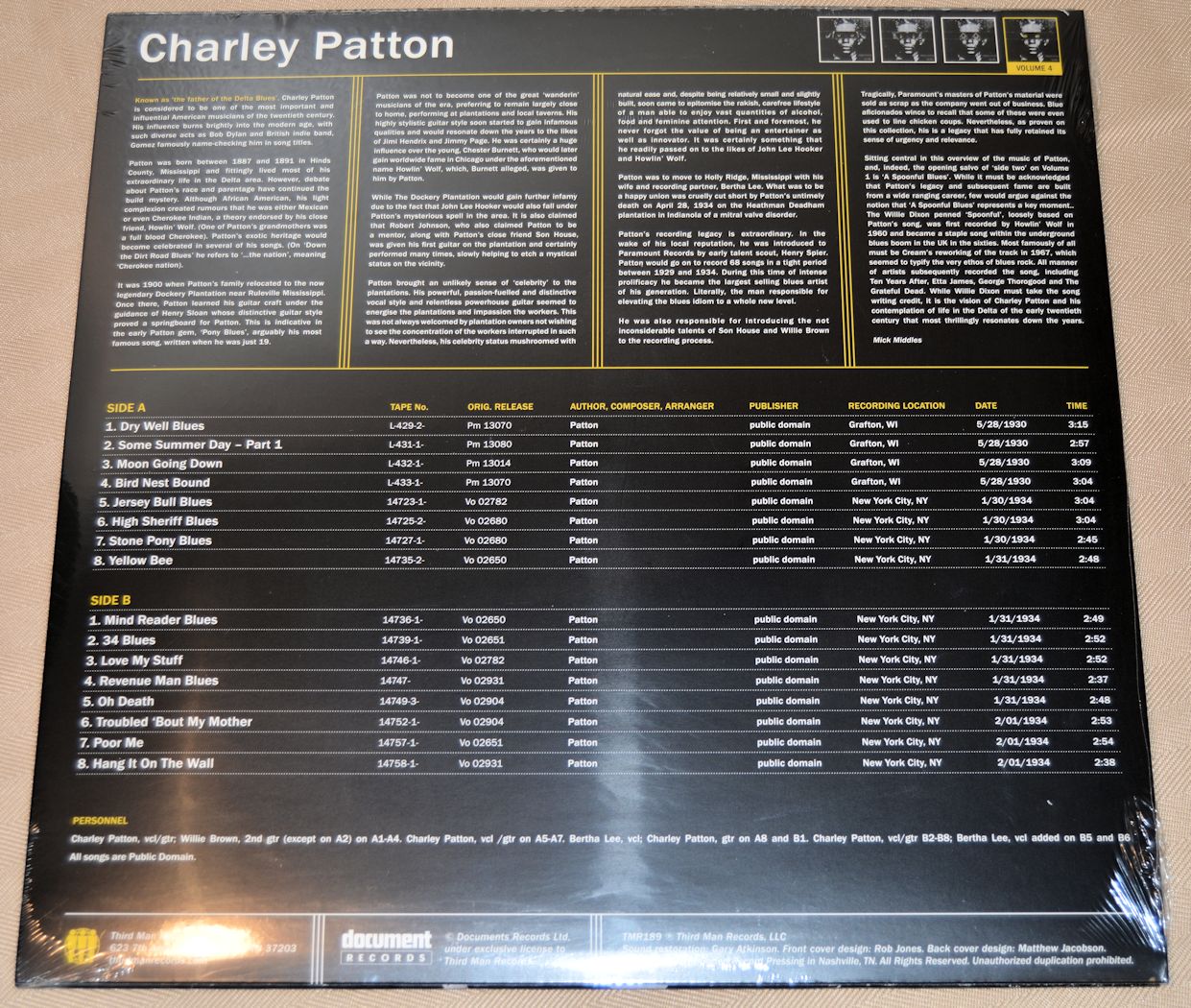 Patton, Charley - Complete Recorded Works Volume 4