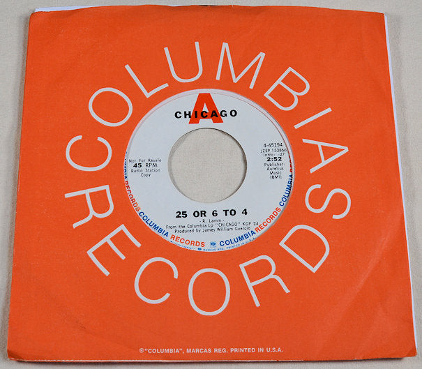 Chicago - 25 Or 6 To 4