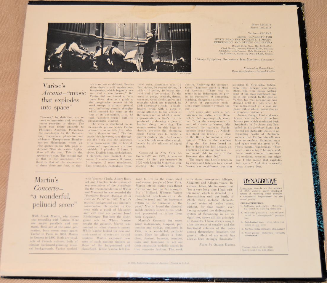 Varese / Martin - Arcana - Chicago Symphony