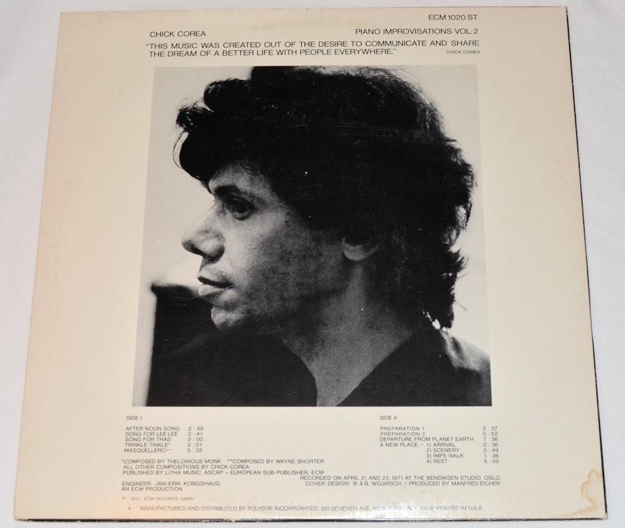 Corea, Chick - Piano Improvisations V2