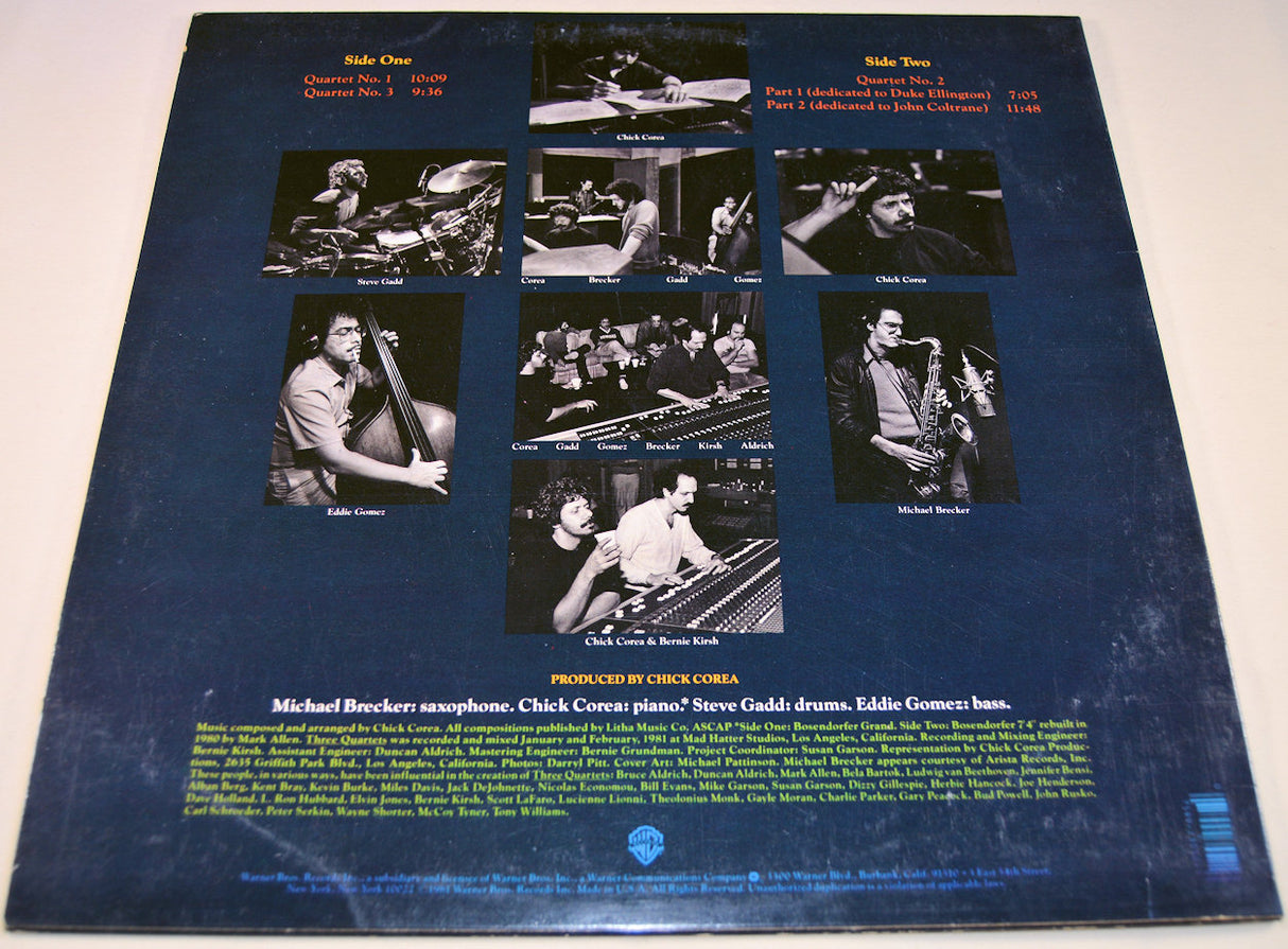 Corea, Chick - Three Quartets