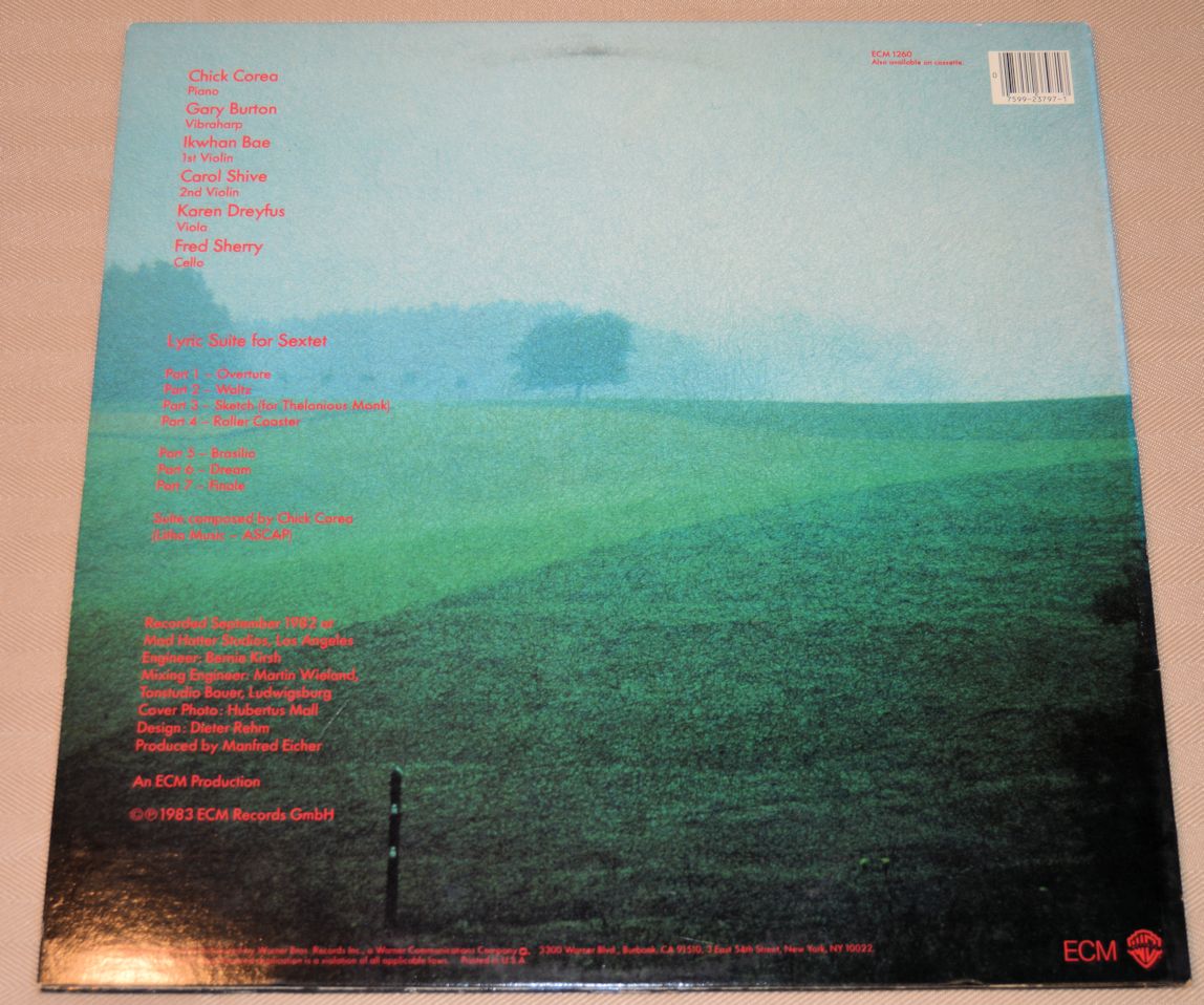 Corea, Chick/Burton, Gary - Lyric Suite For Sextet