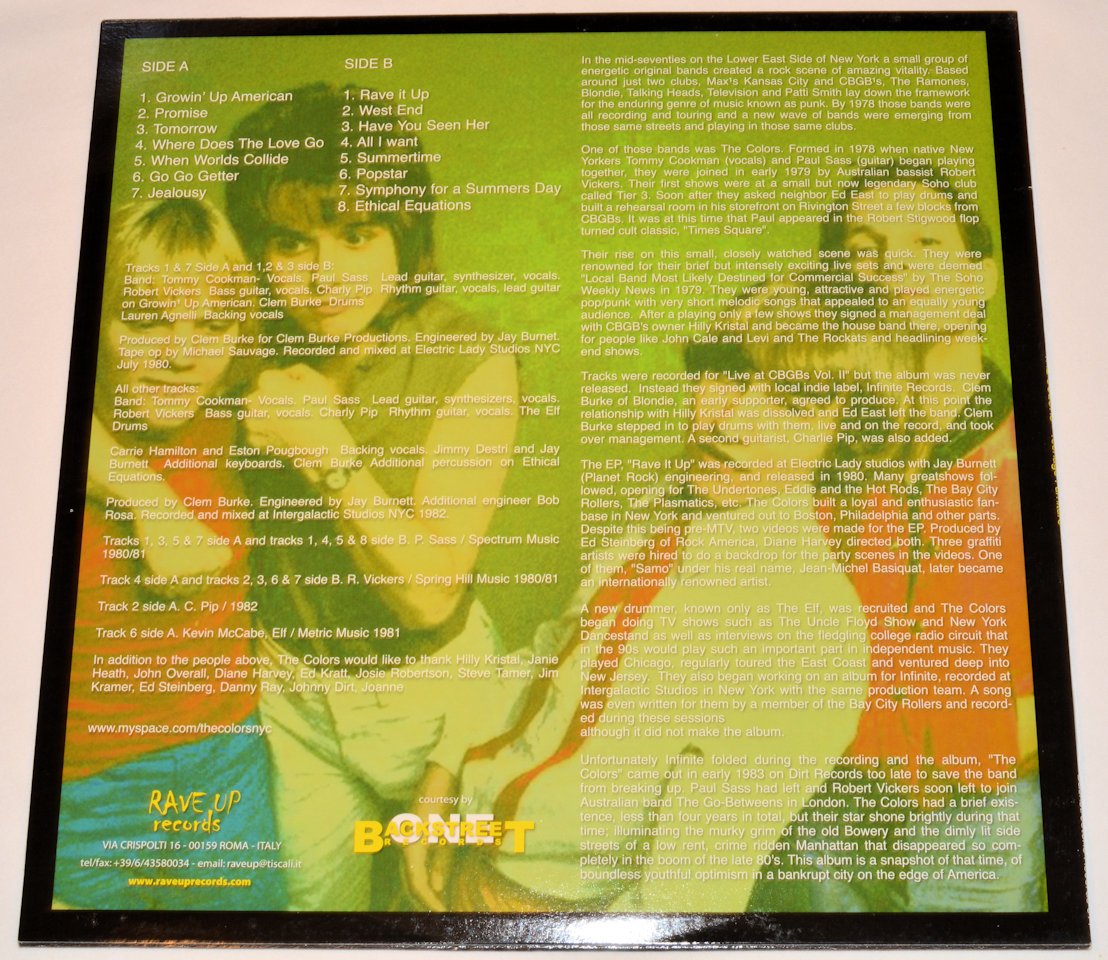 Colors, The - Teenage Furniture