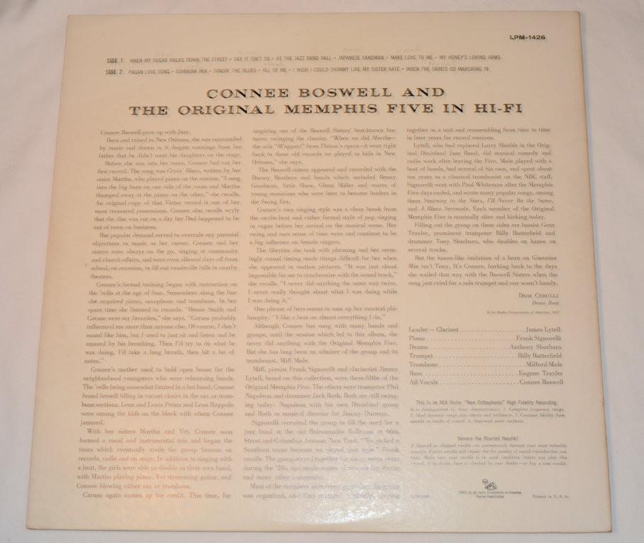 Boswell, Connee - And Original Memphis Five