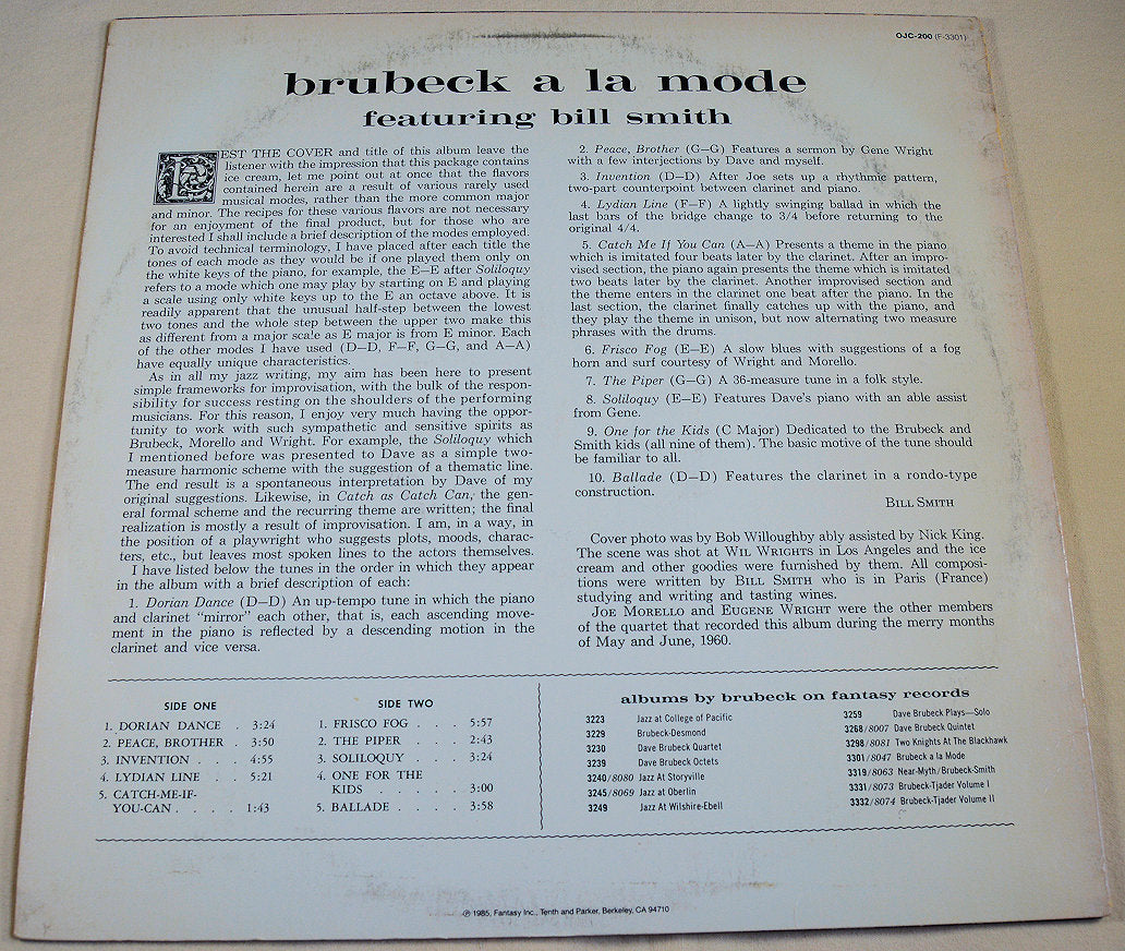 Brubeck, Dave - A La Mode