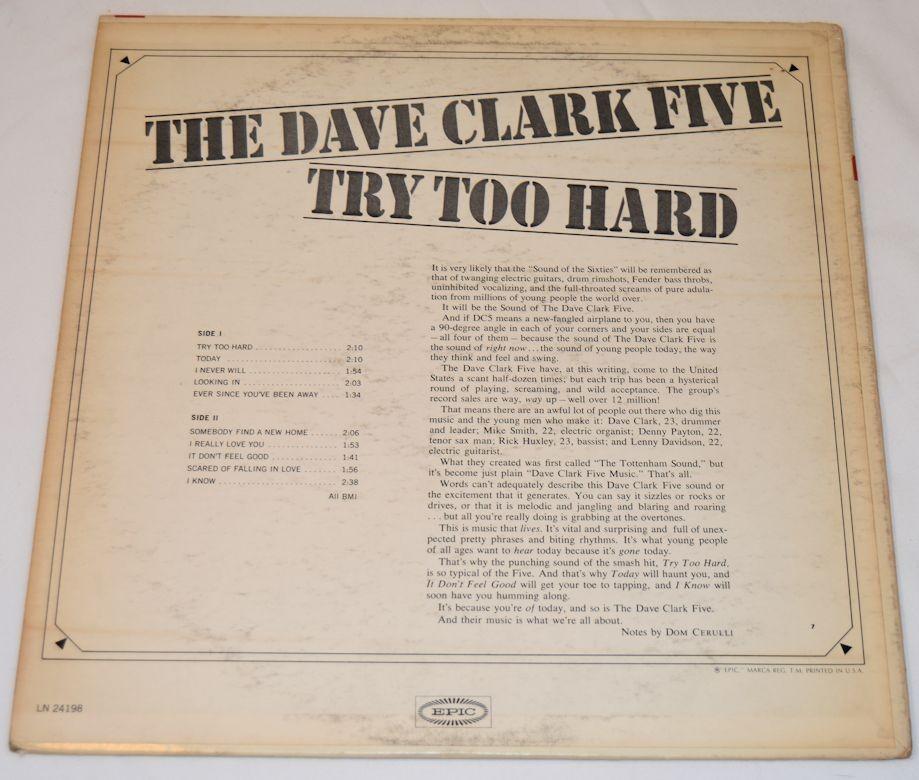 Dave Clark Five - Try Too Hard