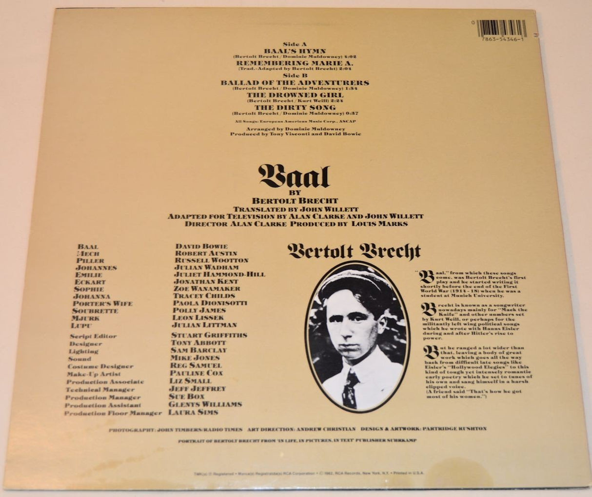 Bowie, David - Bertolt Brecht Baal