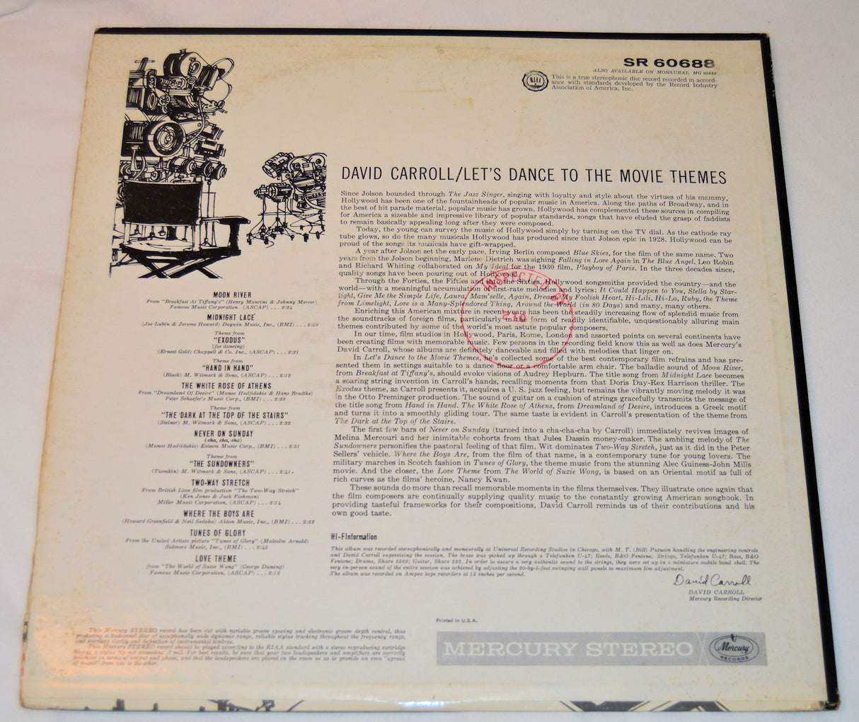 Carroll, David - Let's Dance To The Movie Themes