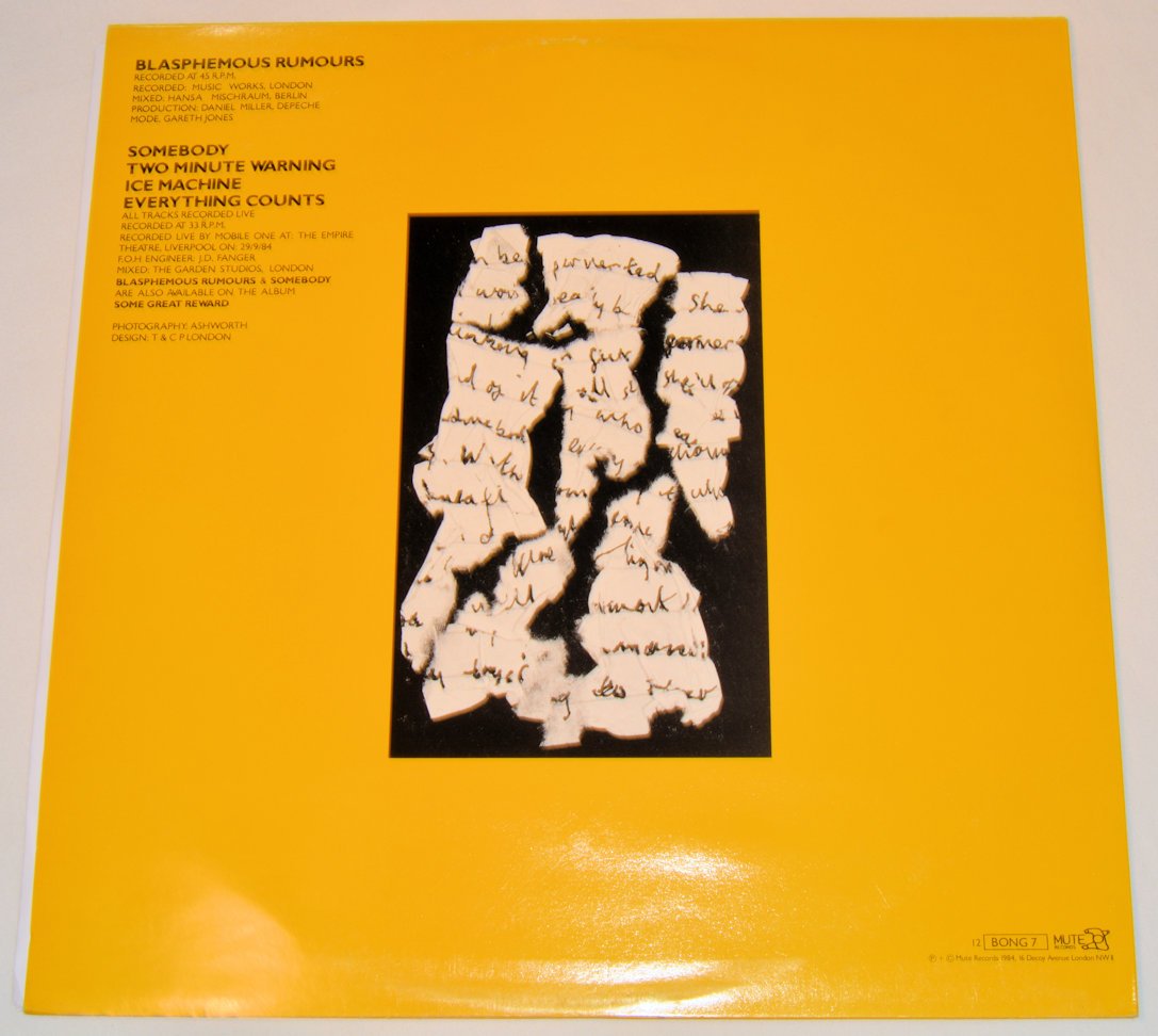 Depeche Mode - Blasphemous Rumours