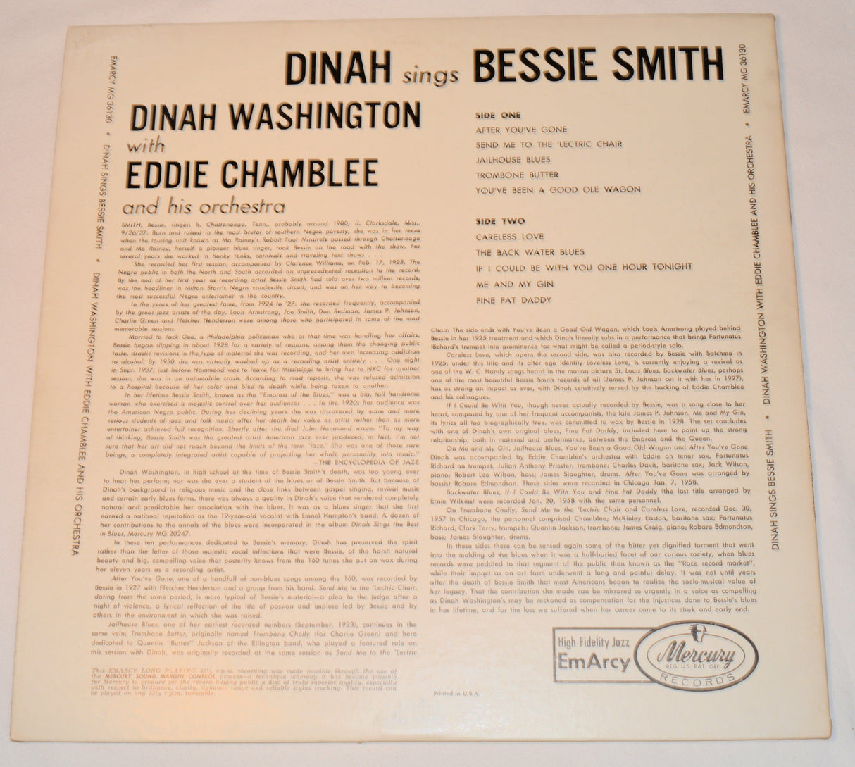 Washington, Dinah - Sings Bessie Smith