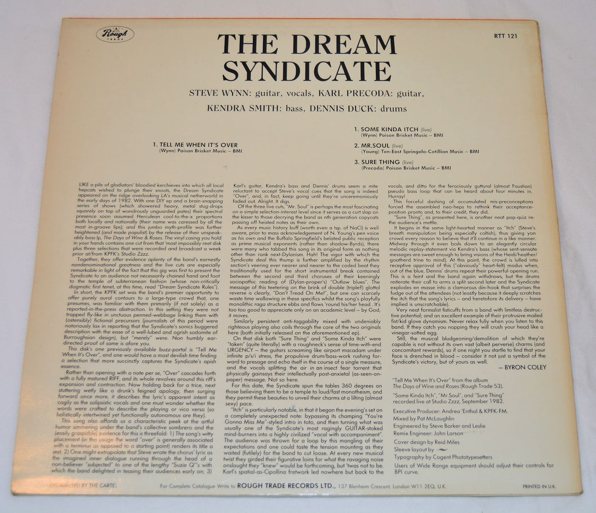 Dream Syndicate - Tell Me When It's Over