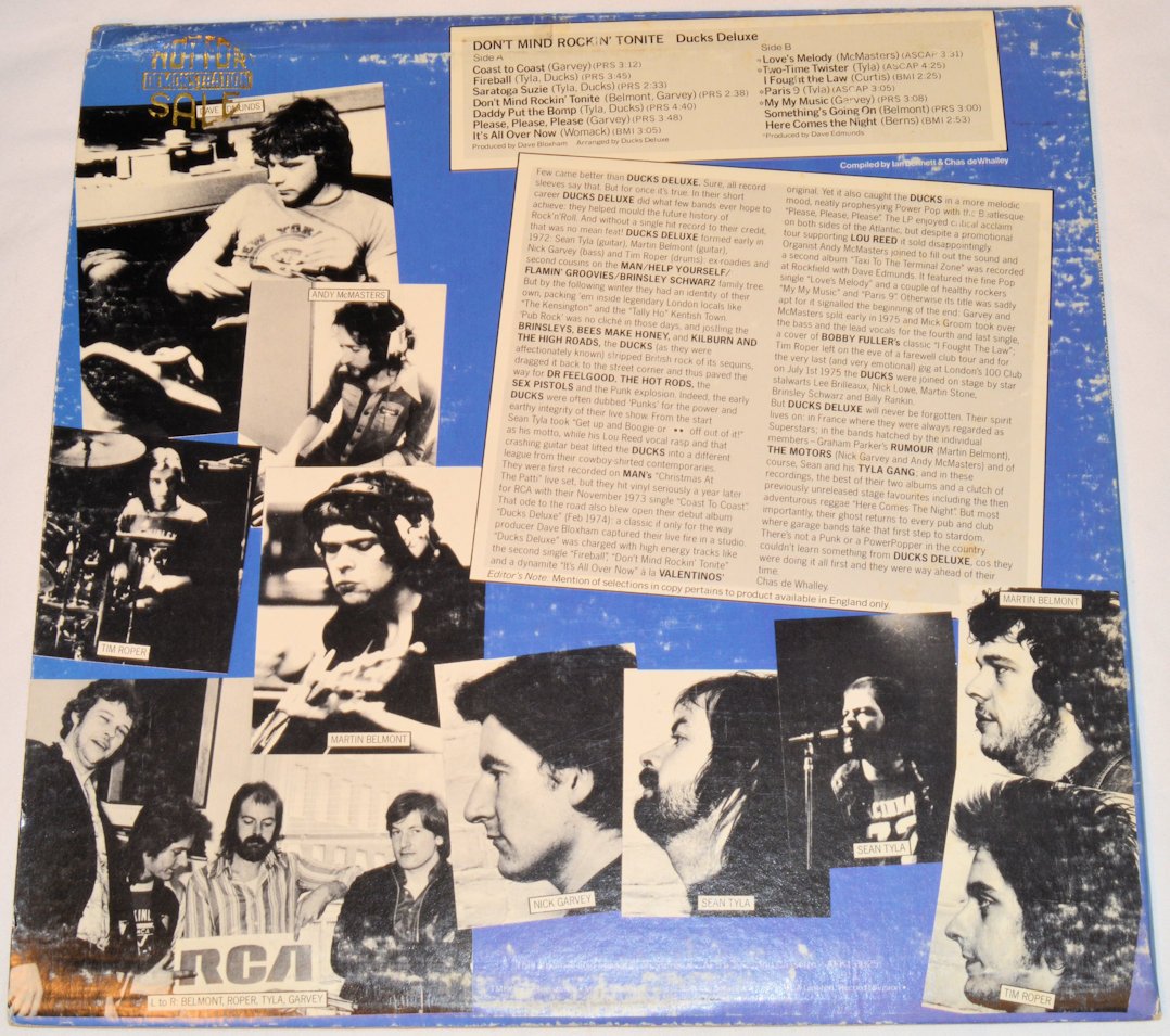 Ducks Deluxe - Don't Mind Rockin Tonite