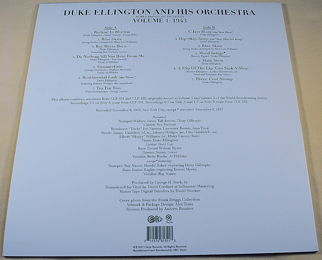 Ellington, Duke - Volume 1: 1943