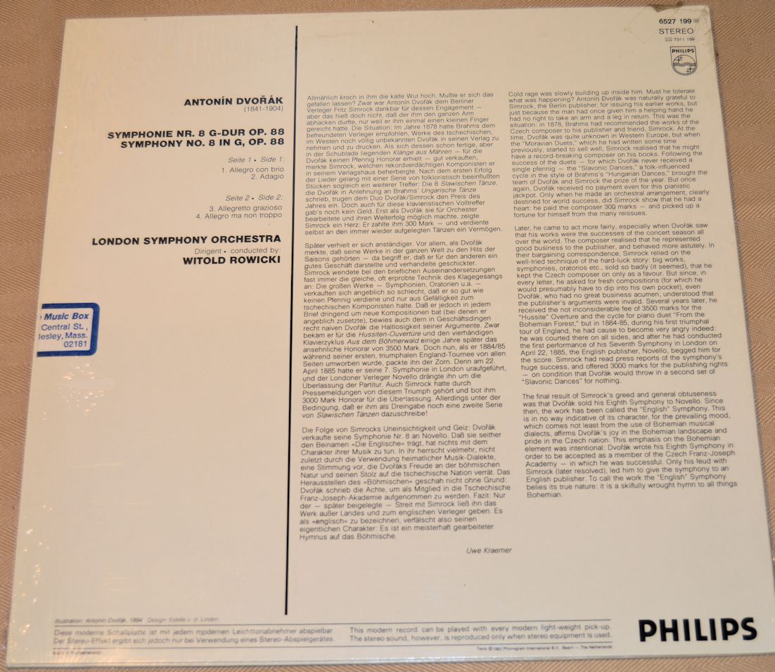 Dvorak - No. 8 - London Symphony - Witold Rowicki