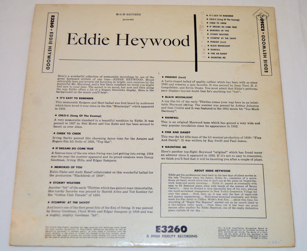 Heywood, Eddie - Eddie Heywood