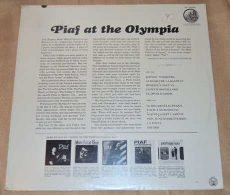 Piaf, Edith - Piaf At The Olympia