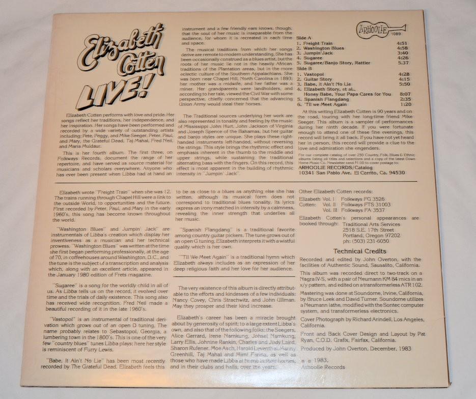 Cotten, Elizabeth - Live!