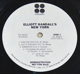 Randall, Elliott - New York