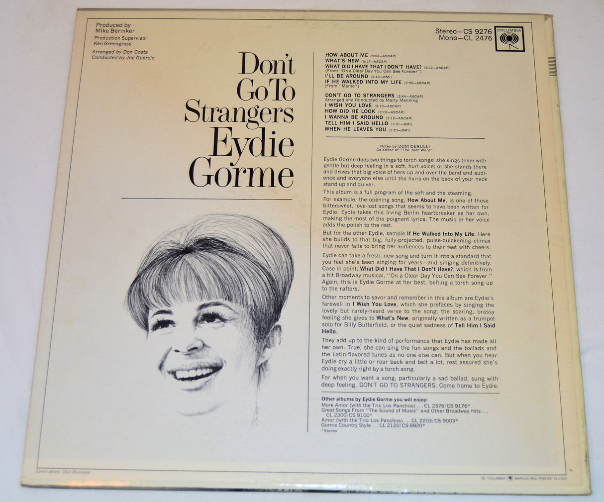 Gorme, Eydie - Don't Go To Strangers