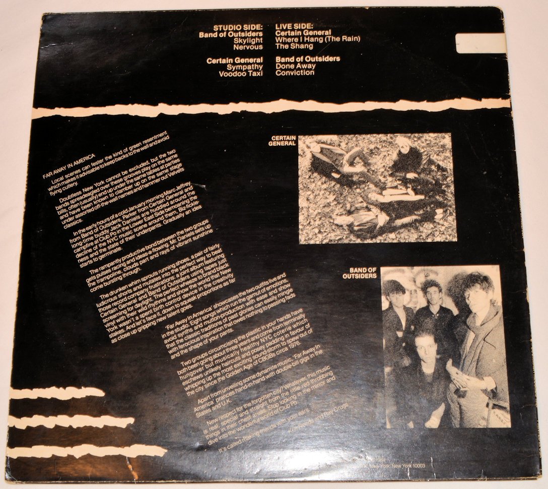 Band Of Outsiders / Certain Gen - Far Away In America