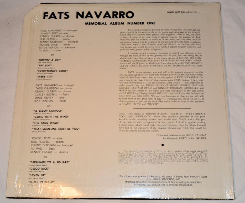 Navarro, Fats - Memorial Album Number One