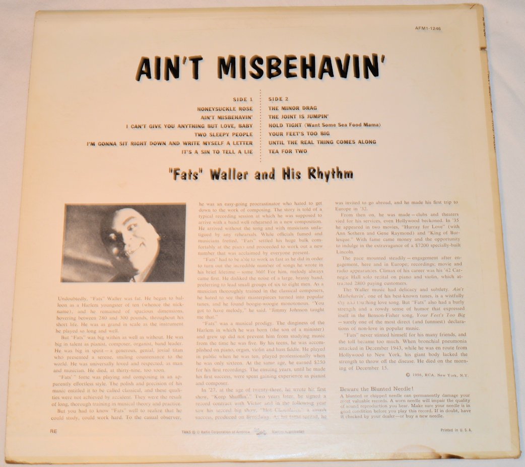 Waller, Fats - Ain't Misbehavin