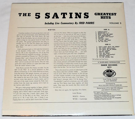 Five Satins - Greatest Hits Vol Two