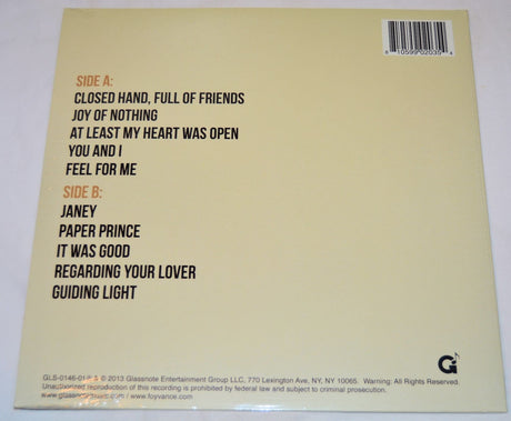 Foy, Vance - Joy Of Nothing