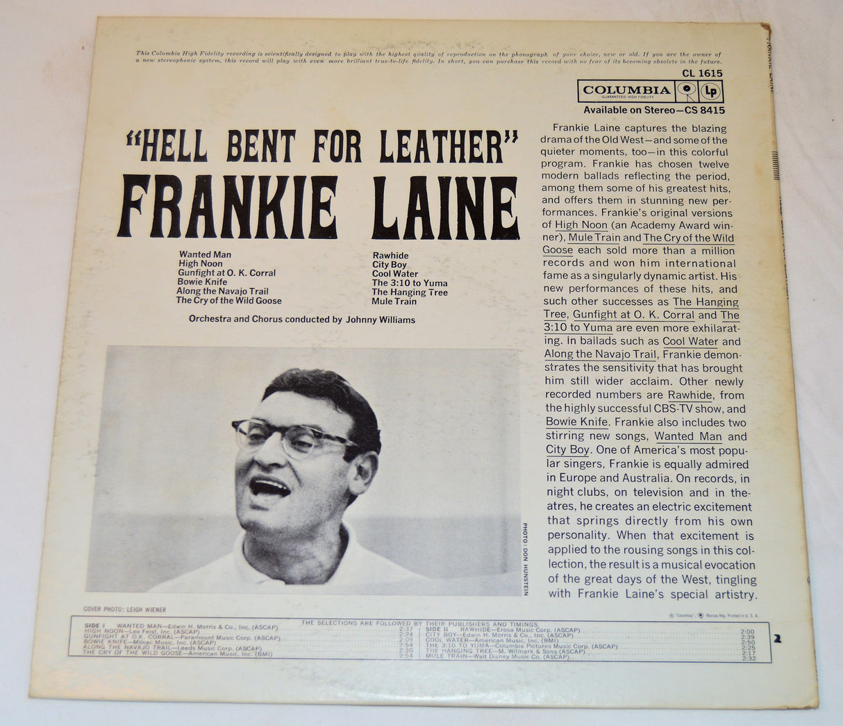 Laine, Frankie - Hell Bent For Leather