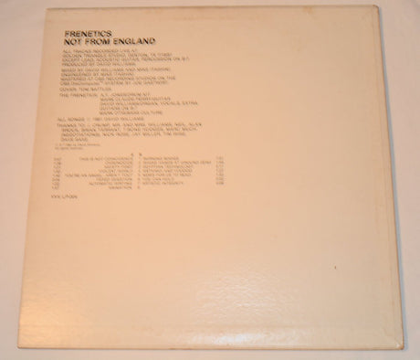 Frenetics - Not From England