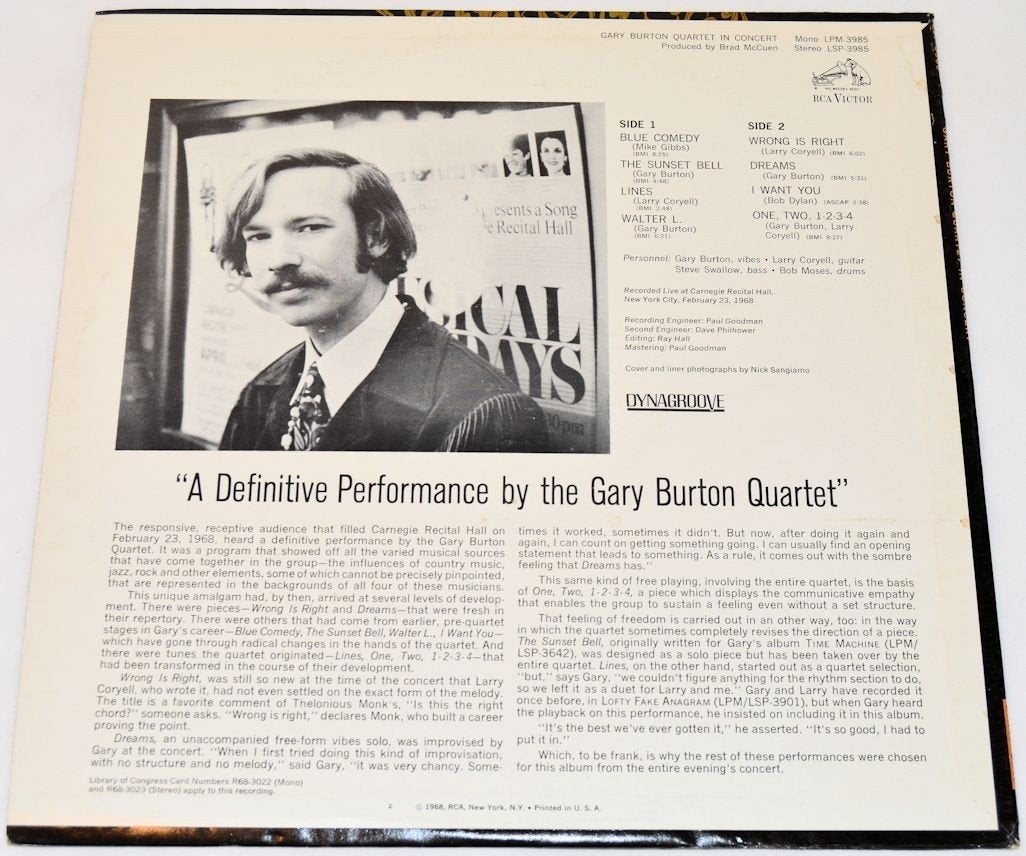 Burton, Gary - In Concert