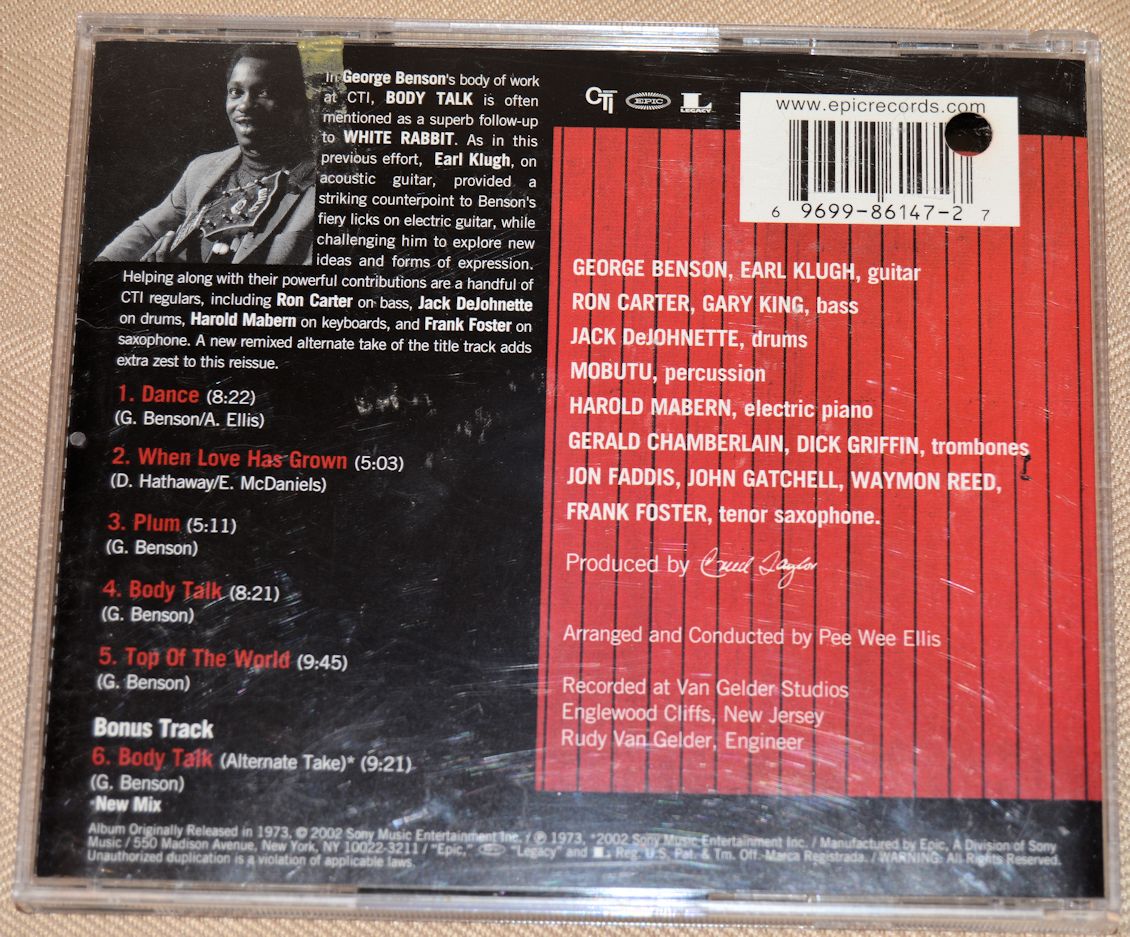 Benson, George - Bodytalk