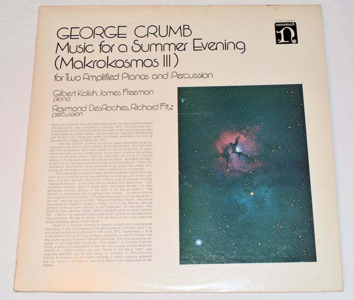 Crumb, George - Music For Summer Evening
