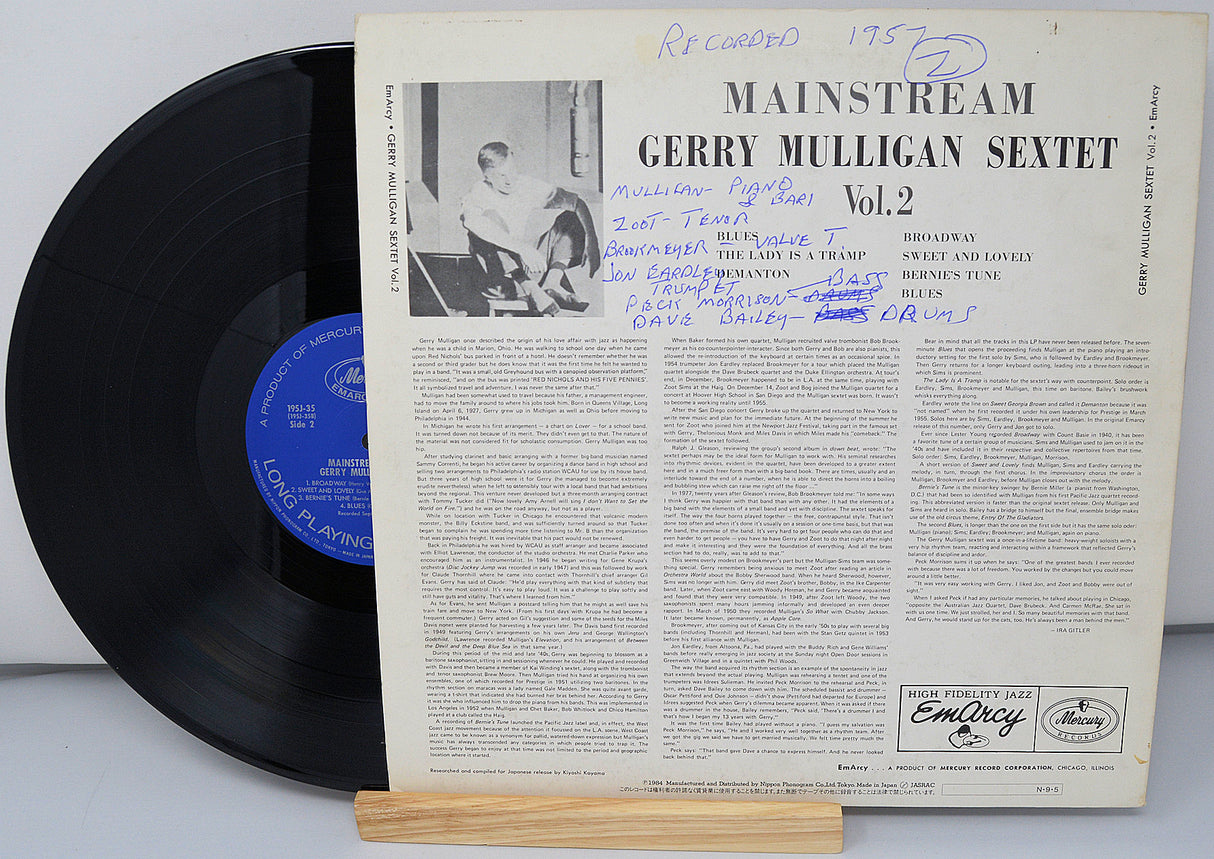 Mulligan, Gerry - Mainstream of Jazz Vol 2