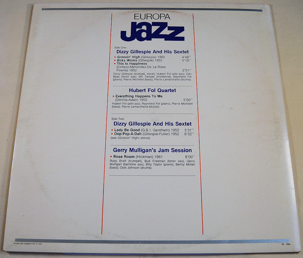 Gillespie, Dizzy / Mulligan - Europa Jazz