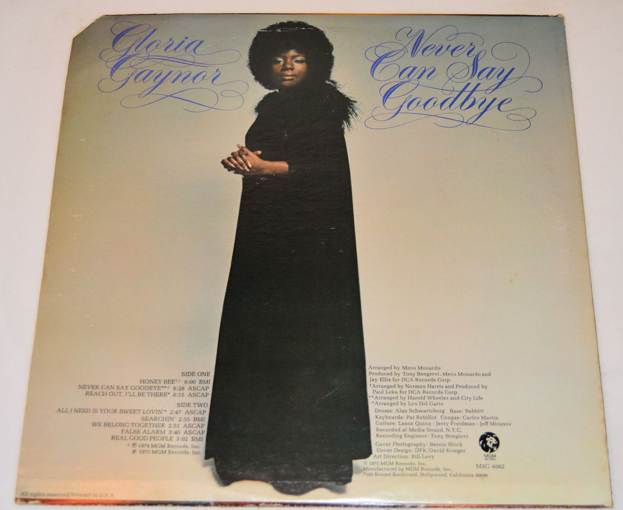 Gaynor, Gloria - Never Can Say Goodbye