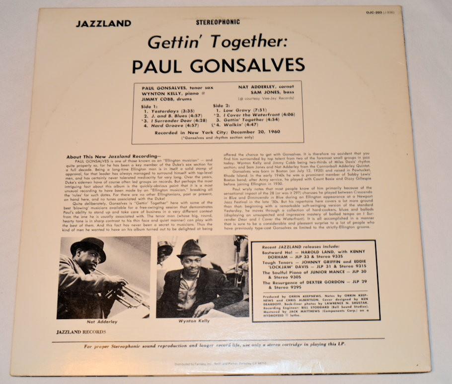 Gonsalves, Paul - Gettin Together