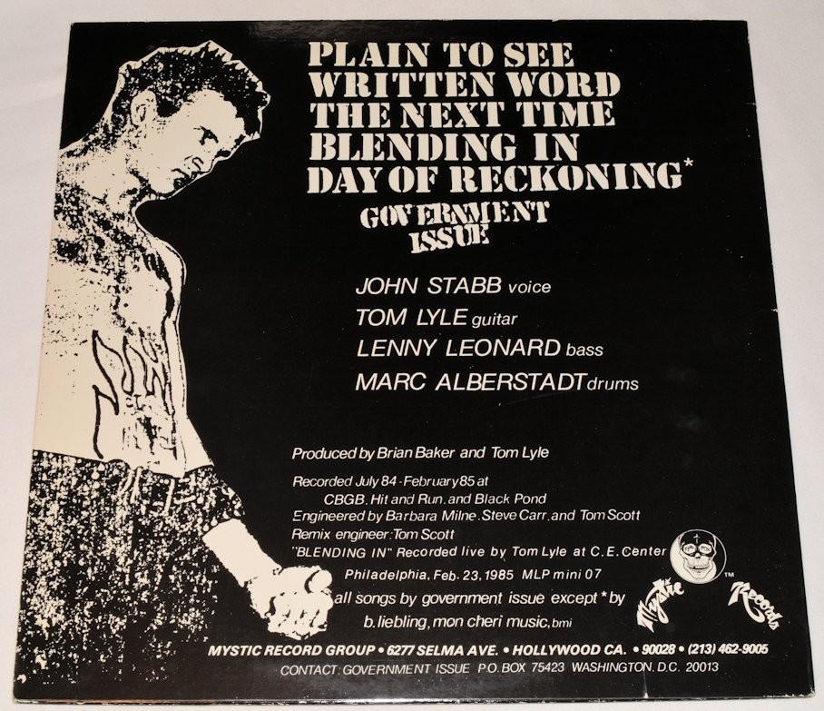 Government Issue - Give Us Stabb