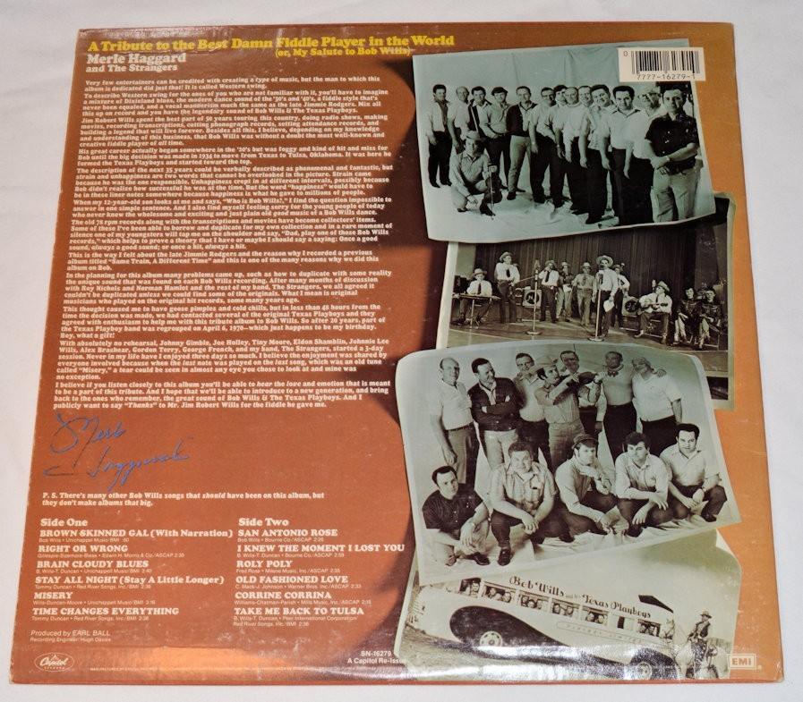 Haggard, Merle - Tribute To Best Damn