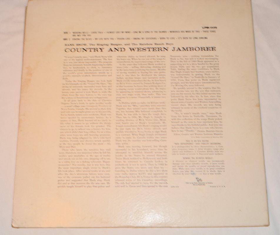 Snow, Hank - C&W Jamboree