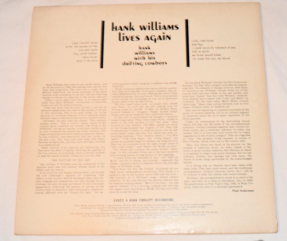 Williams, Hank - Lives Again